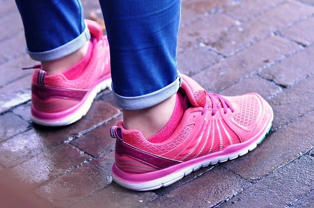 pink wide width shoes