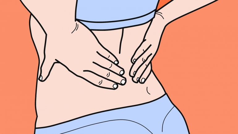 Holding The Lower Back in Pain
